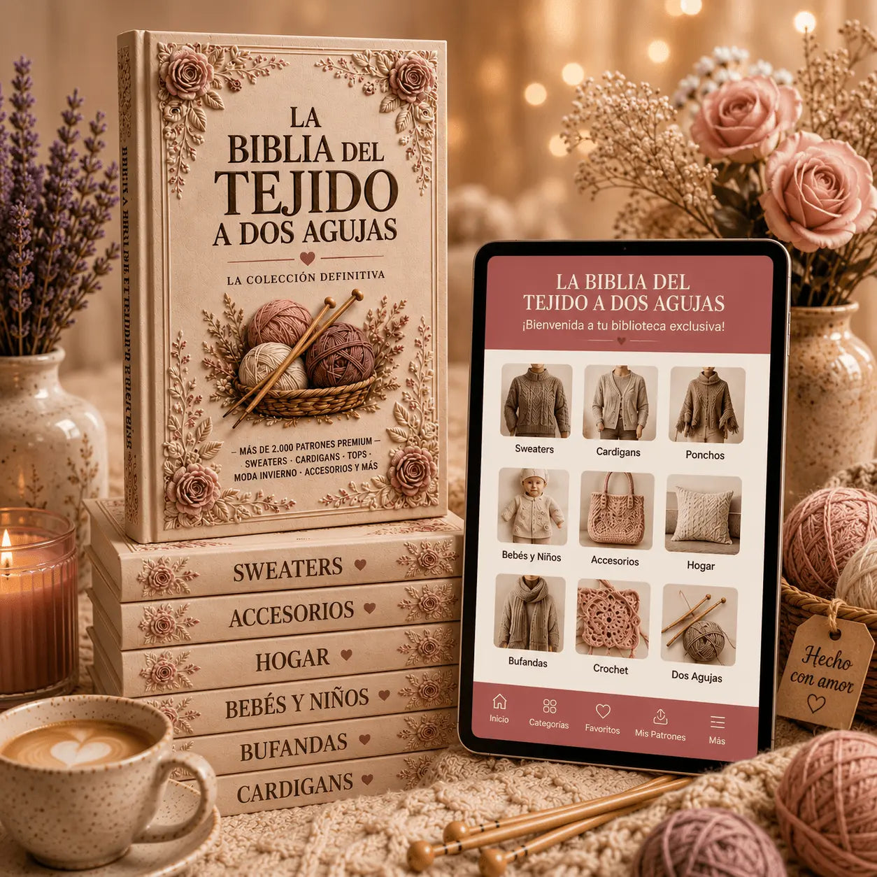 La Biblia Del Tejido A Dos Agujas : +2000 Patrones Premium🪡