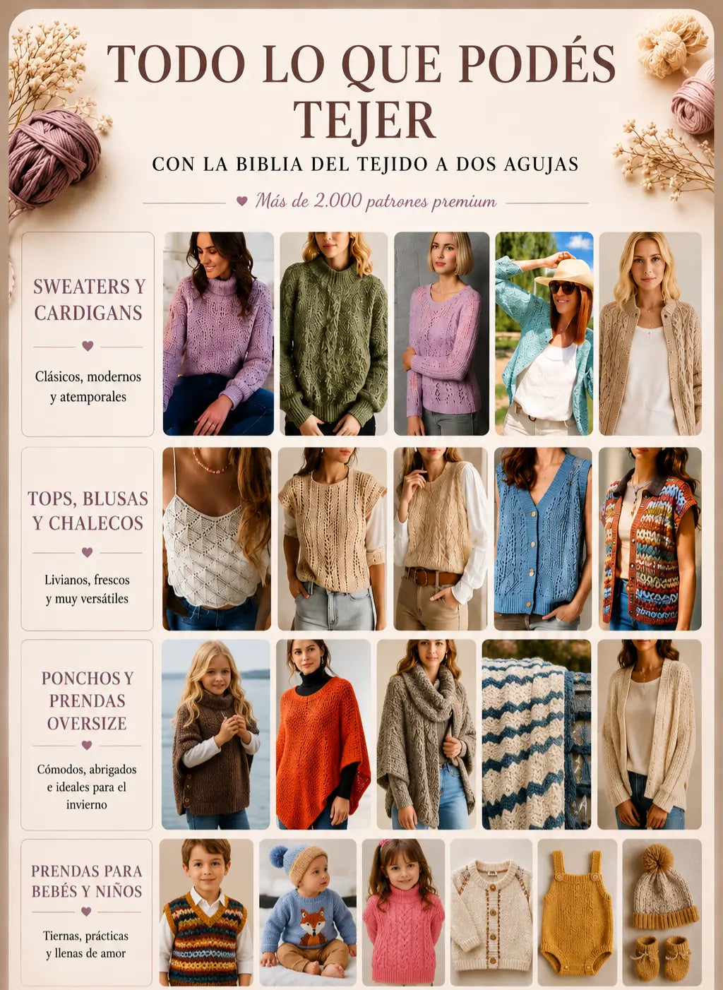 Ideas y proyectos para tejer