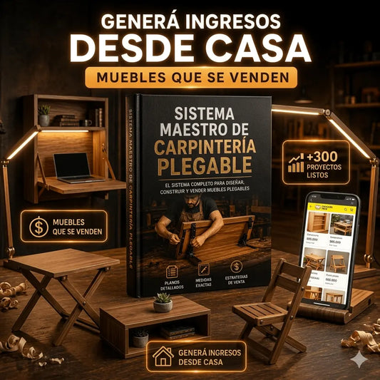 📦Sistema Completo +300 Muebles Plegables Listos Para Fabricar Y Vender 💰